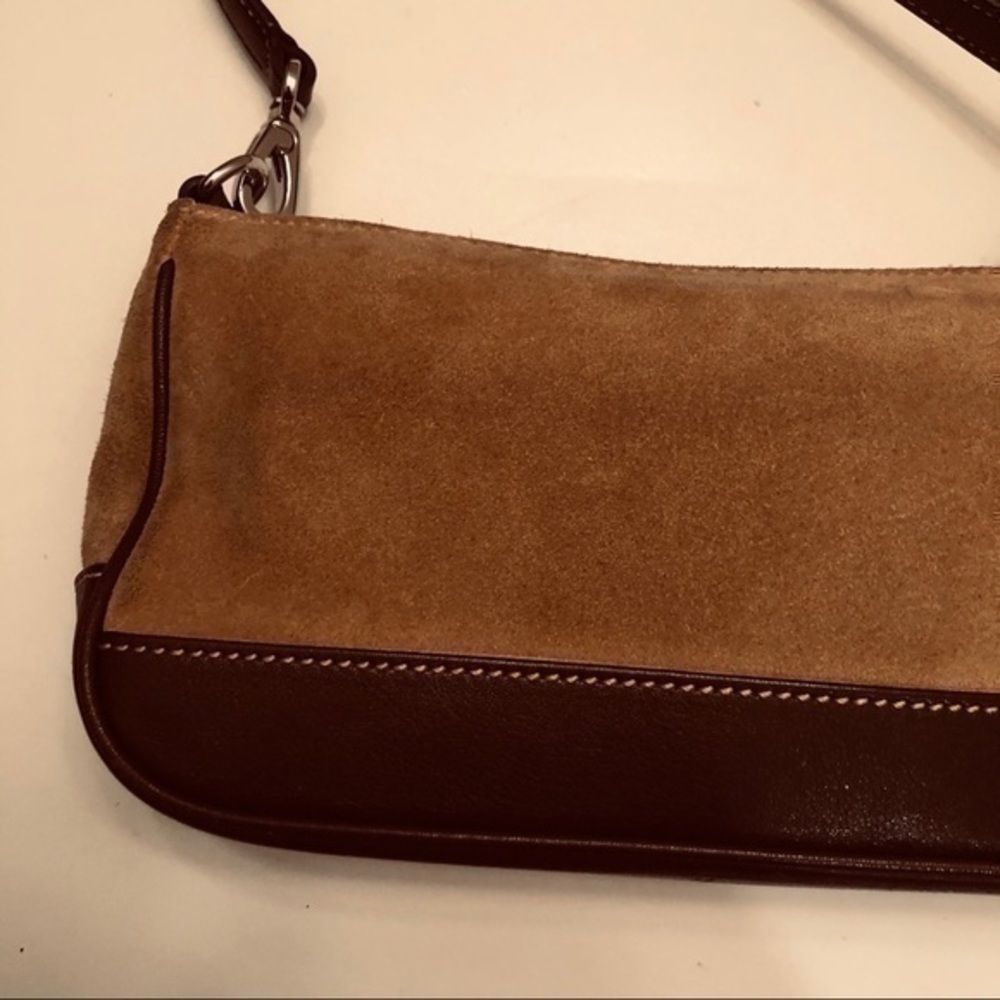 Coach Demi mini bag tan suede brown leather - Picture 5 of 12